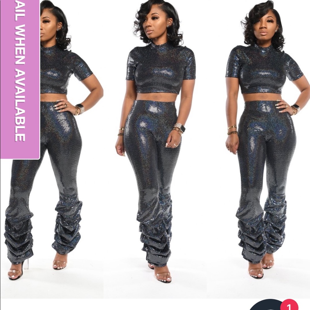 Two piece Short sleeve pants set